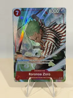 One piece TCG Roronoa Zoro OP14-015 Alternate Art Azure Sea's Seven English - Image 1