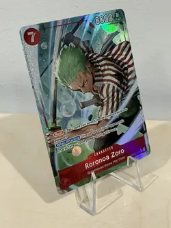 One piece TCG Roronoa Zoro OP14-015 Alternate Art Azure Sea's Seven English - Image 2