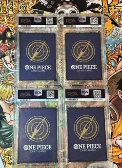 One Piece OP09 Wanted Poster complete set PSA 10 English Luffy Shanks Teach Bugg - Image 4