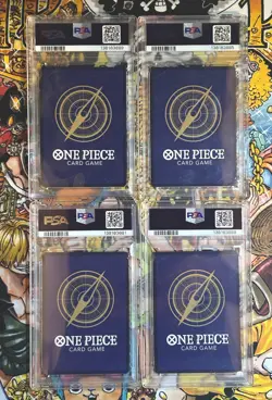 One Piece OP09 Wanted Poster complete set PSA 10 English Luffy Shanks Teach Bugg - Image 5