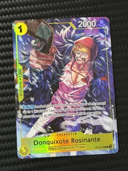 Bandai Donquixote Rosinante One Piece CCG Character Card OP12-108 promo - Image 1