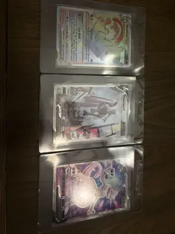 Mewtwo V Alt Art Pokemon GO 072/078 NM & Mewtwo V Star & Mewtwo V — 3 card lot! - Image 1