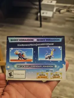 Shiny Miraidon Koraidon Code GameStop Pokemon - Physical PROMO Card- Unused Code - Image 3