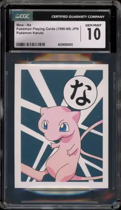 Pokemon Mew Karuta NA Playing Cards Japanese CGC 10 Gem Mint - Image 1