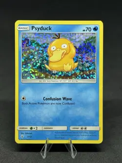 2018 Pokemon Psyduck Cracked Ice Holo McDonald's Happy Meal Promo Card 2/12 - Image 1