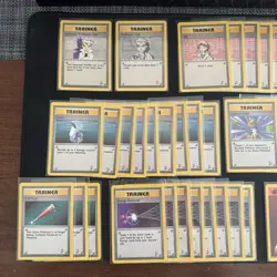 Pokemon Base Set 2 Trainer & Energy Card Lot 76 Vintage Imposter Professor Oak - Image 2