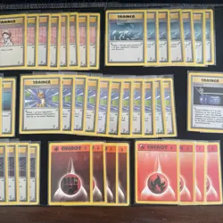 Pokemon Base Set 2 Trainer & Energy Card Lot 76 Vintage Imposter Professor Oak - Image 3