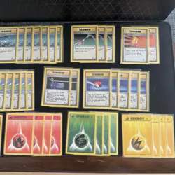 Pokemon Base Set 2 Trainer & Energy Card Lot 76 Vintage Imposter Professor Oak - Image 4