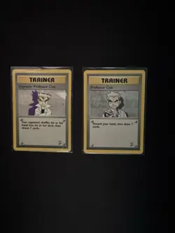 Pokemon Base Set 2 Trainer & Energy Card Lot 76 Vintage Imposter Professor Oak - Image 5