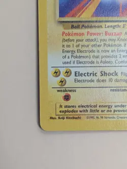 Pokemon ELECTRODE Card 25/130 Rare Base Set 2 LP Light Play English Regular - Image 3