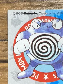 Pokemon Kids' Mini Card Poliwrath Nintendo Bandai Pocket Monsters 1997 Japan - Image 3