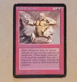 MTG - Magic the Gathering - Alpha Earth Elemental- MP - Image 1