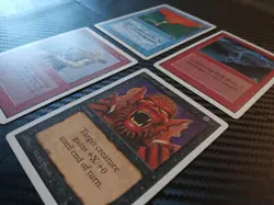 MTG Unlimited Lot Lightning Bolt, Hill Giant, Invisibility, Howl From Beyond MP+ - Image 1