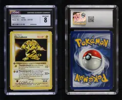 Electabuzz Shadowless 1st Ed. Pokemon Base Set CGC 8 1999 - Image 3