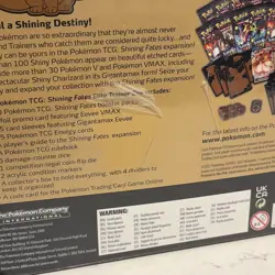Pokemon TCG Shining Fates Elite Trainer Box ETB New Sealed Torn Shrink Wrap 820650808173 - Image 3