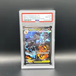 2025 POKEMON PFLSPECIAL ILLUSTRATION RARE #125 MEGA CHARIZARD X EX PSA 10 - Image 1