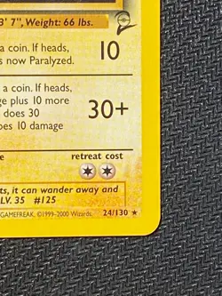 English Electabuzz 24/130 Base Set 2 - Unlimited Non-Holo Rare NM - Pokemon TCG - Image 5