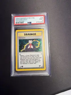 Pokemon Giovanni Trainer 1st Edition Gym Challenge #18 PSA 9 English - Image 1