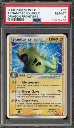 Pokemon Tyranitar ex EX Drago Frontiers Holo Ultra Rare #99 PSA 8 - Image 1