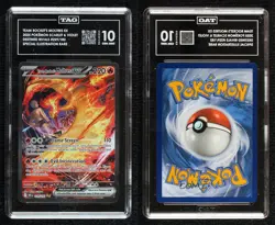 Team Rocket's Moltres Special Illustration Rare Pokemon Destined Rivals TAG 10 - Image 3