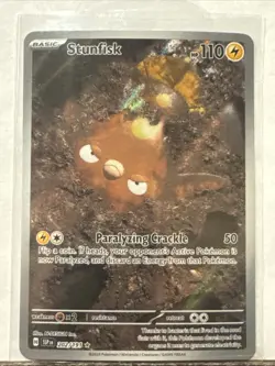 Pokemon TCG Stunfisk Illustration Surging Sparks 202/191 - Image 1