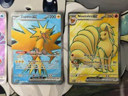 MINT – NM ~ Pokemon 151 Full Art Lot of 3 TCG Cards - Zapdos, Ninetales, & Jynx - Image 3