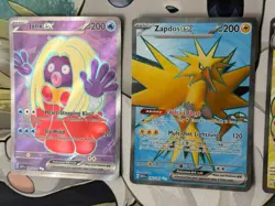 MINT – NM ~ Pokemon 151 Full Art Lot of 3 TCG Cards - Zapdos, Ninetales, & Jynx - Image 4