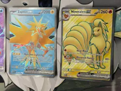 MINT – NM ~ Pokemon 151 Full Art Lot of 3 TCG Cards - Zapdos, Ninetales, & Jynx - Image 5