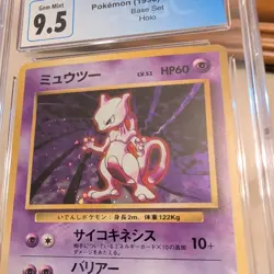 1996 Pokemon Base Set Japanese Holo Mewtwo #150 CGC 9.5 - Image 2