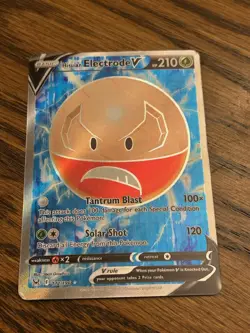 Pokemon Hisuian Electrode V 172/196 Lost Origin Full Art Ultra Rare - LP - Image 1