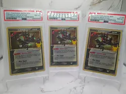 Greninja-gold Star 144 Celebrations Elite Trainer Box Pokemon PSA 8 x3 - Image 1