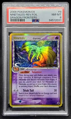 PSA 8 Ninetails Reverse 8/101 EX Dragon Frontiers Stamped 2006 - Pokemon TCG - Image 1