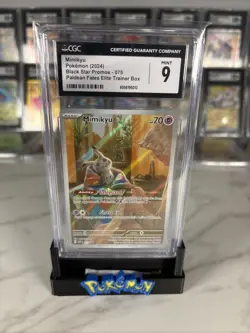 MIMIKYU 2024 POKEMON SVP PALDEAN FATES ETB PROMO #75 CGC 9 - Image 1
