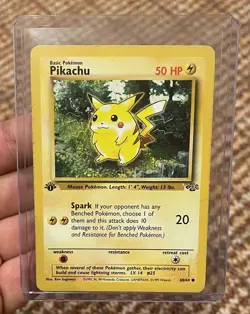 1999 POKEMON JUNGLE #60/64 PIKACHU 1ST EDITION (SEE PICTURES) - Image 1