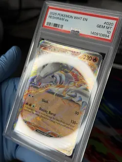 RESHIRAM EX #020 PSA 10 White Flare Double Rare Gem Mint Pokemon - Image 3