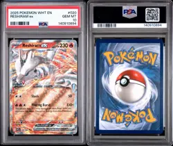 RESHIRAM EX #020 PSA 10 White Flare Double Rare Gem Mint Pokemon - Image 5