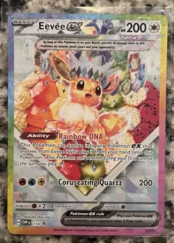 2025 Pokemon Eevee EX SVP 174 Black Star Promo Prismatic Evolutions SPC - Image 1