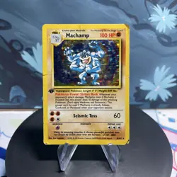 Pokemon Machamp 8/102 Deck Exclusives Holo 1st Edition DMG - Image 1