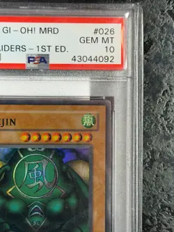 2002 Yu-Gi-Oh! KAZEJIN MRD-026 1st Edition Metal Raiders #026 GEM 💎 MINT PSA 10 - Image 3