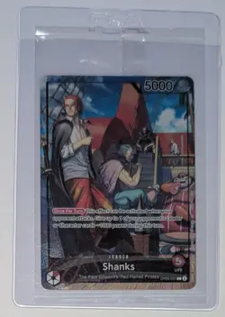 SHANKS PSA MAGAZINE EXCLUSIVE ONE PIECE LEADER ALT ART PROMO SEALED - Image 3