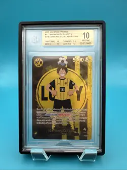One Piece CCG Monkey.D.Luffy BVB X One Piece Collaboration Promo ST13-003 BGS 10 - Image 1