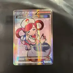 Pokemon Center Lady Full Art Holo Card 105/106 XY Flashfire LP - Image 1