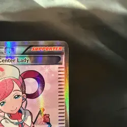 Pokemon Center Lady Full Art Holo Card 105/106 XY Flashfire LP - Image 3