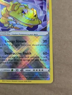 Pokemon Lost Origin Radiant Steelix holo Rare card 124/196 TCG Pack Fresh - Image 4