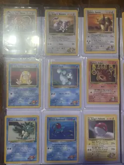 Pokemon vintage 36 card lot! Several starters and gym hero’s cards! Binder copys - Image 4