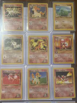 Pokemon vintage 36 card lot! Several starters and gym hero’s cards! Binder copys - Image 5