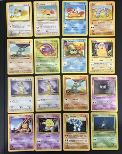 Pokemon TCG WOTC Lot of 16 Vintage Cards Base Set Shadowless, Jungle, Fossil - Image 1