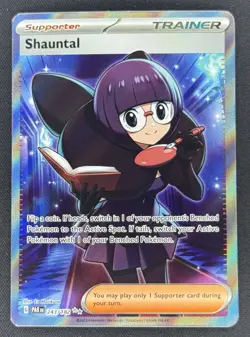 Shauntal 243/182 Paradox Rift Full Art Ultra Rare Holo Pokemon Card NM - Image 1
