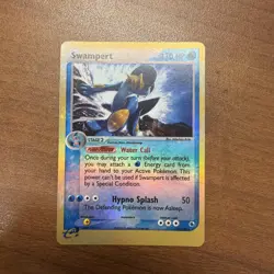 Pokemon Swampert Card 13/109 Ruby and Sapphire Reverse Holo Rare - Image 1