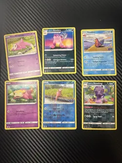 6x Slowpoke Lot Pokemon Cards Collection Set TCG - Image 1